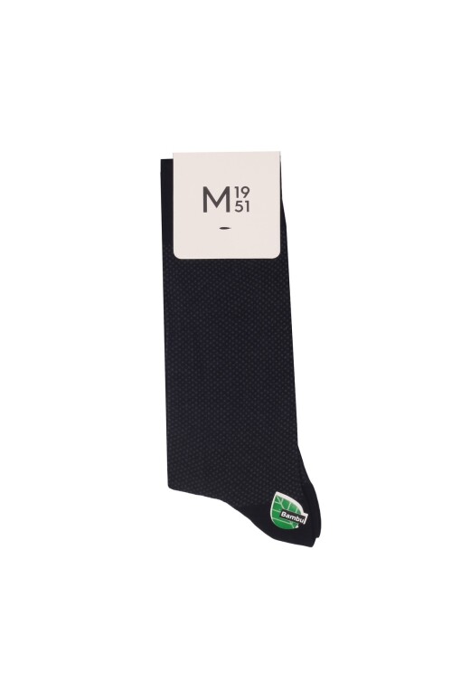 Black Bamboo Jacquard Egyptian Socks 