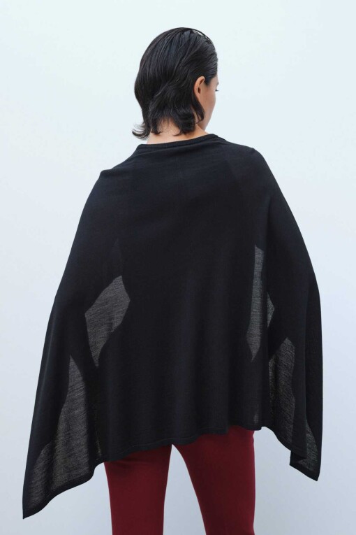 Black Cape Sweater - 3