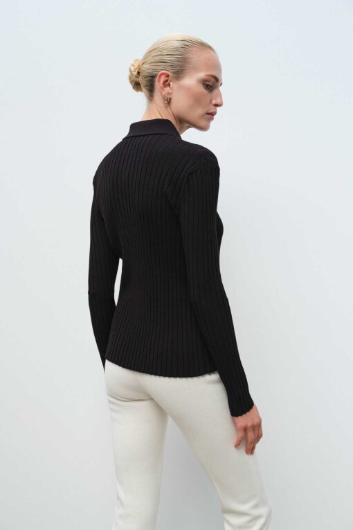 Black Knitwear Cardigan - 3