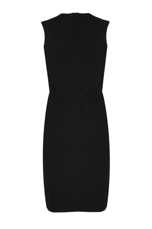 Black Knitwear Mini Dress - 6
