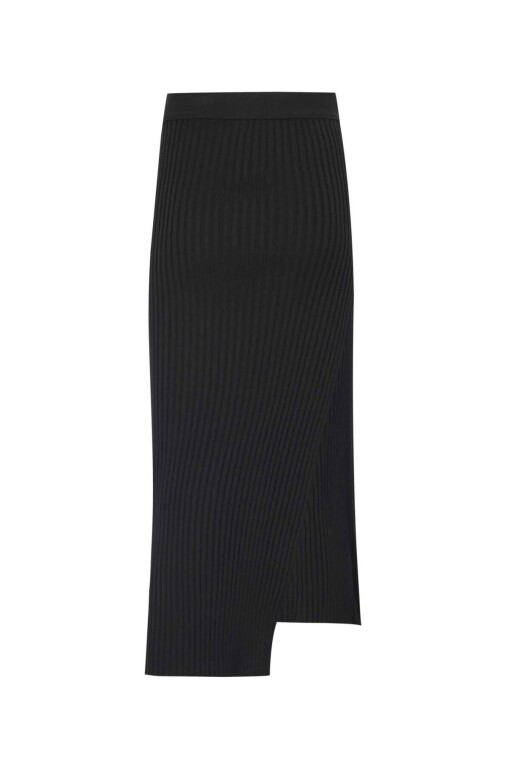 Black Knitwear Skirt - 6