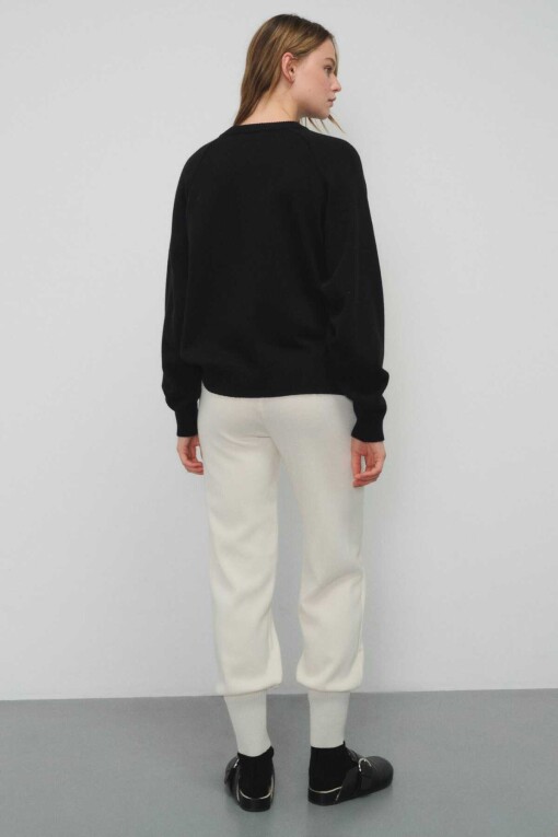 Black Knitwear Sweater - 2