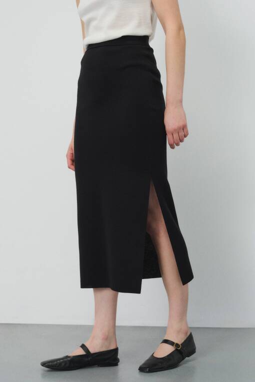 Black Pencil Skirt - 2