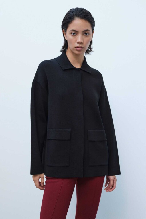 Black Tricot Jacket 