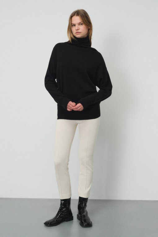 Black Turtleneck Sweater 