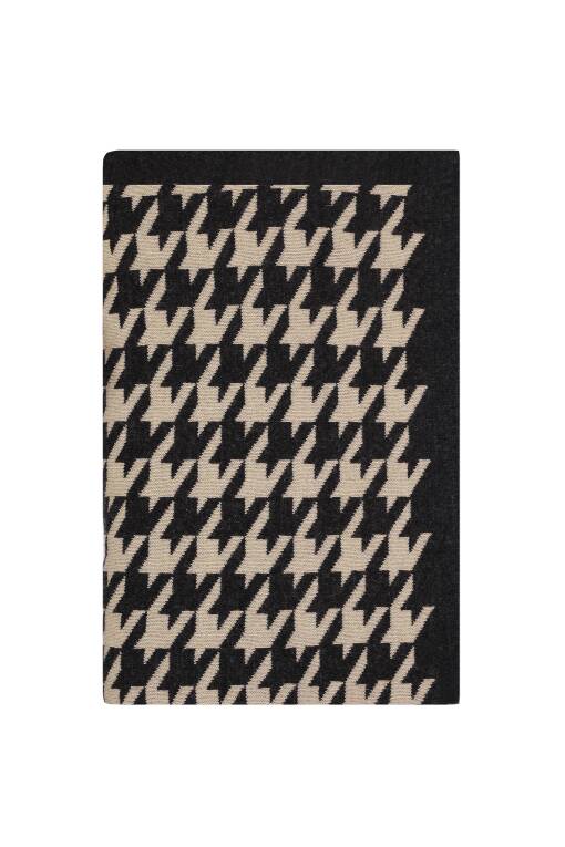 Blanket in Anthracite and Beige - 1