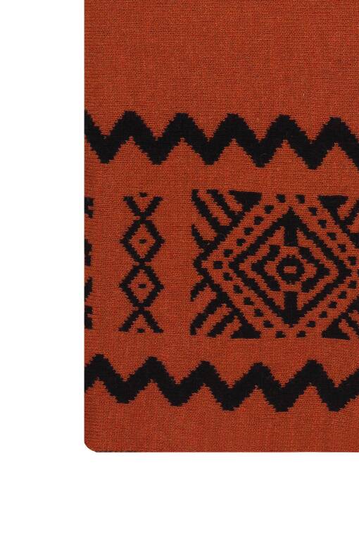 Ethnic Patterned Red Blanket - 2
