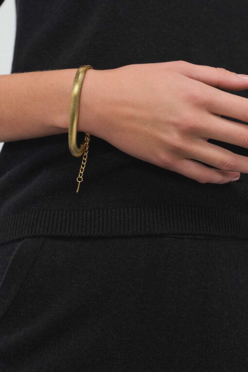 Gold Thick Chain Bracelet 