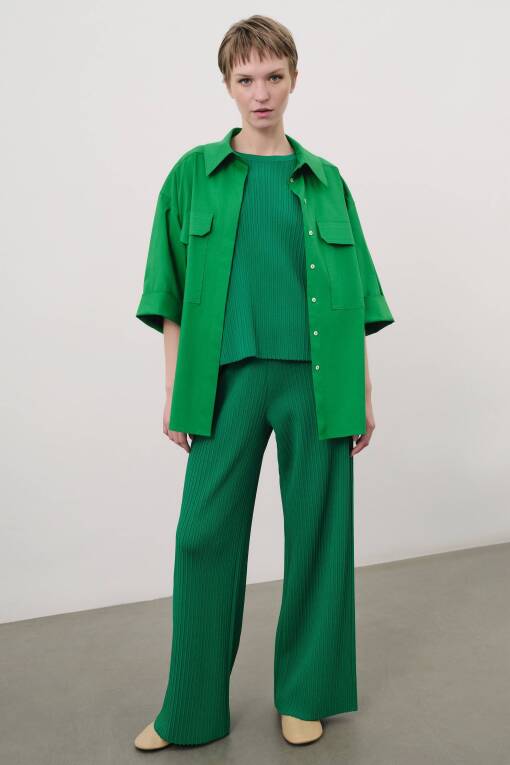 Yeşil Kadın Gömlek - 2