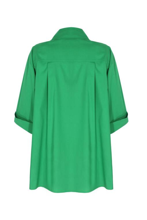 Yeşil Kadın Gömlek - 6