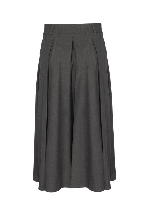 Gray Pleated Skirt - 5