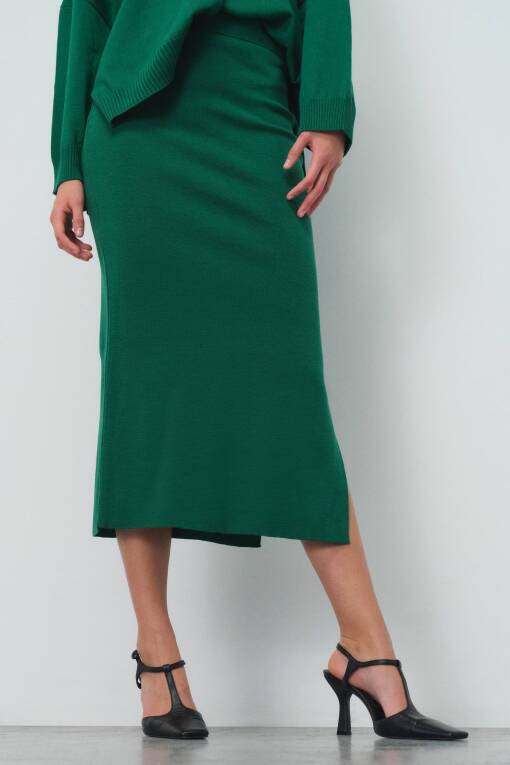 Green Pencil Skirt - 2