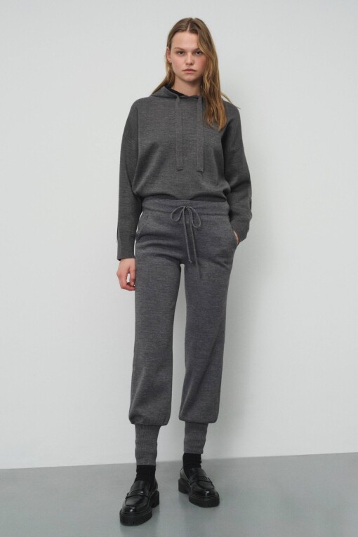 Gray Women’s Pants with Ties 