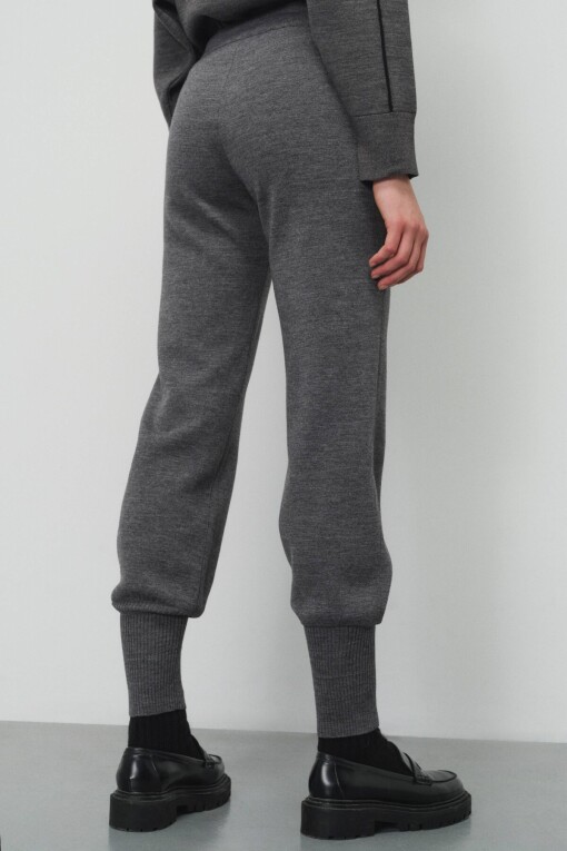 Grey Slim Leg Pants - 3