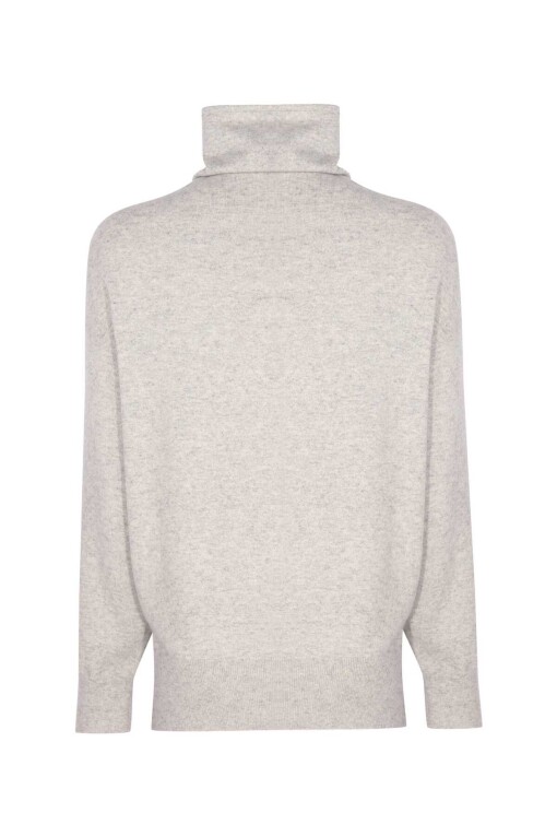 Grey Turtleneck Sweater - 5