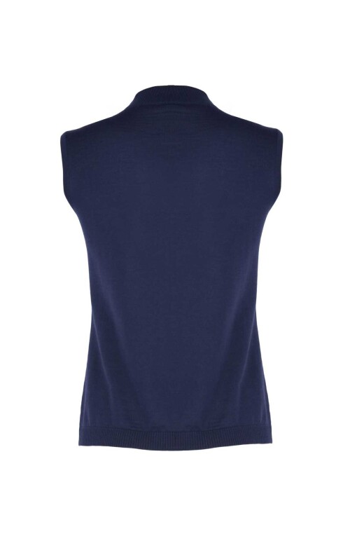 Indigo Blue Half Turtleneck Sweater - 6