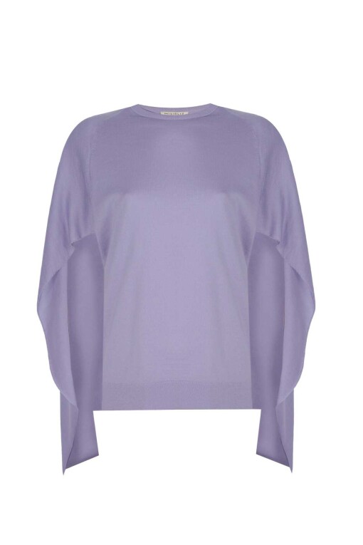 Lilac Cape Sweater - 4