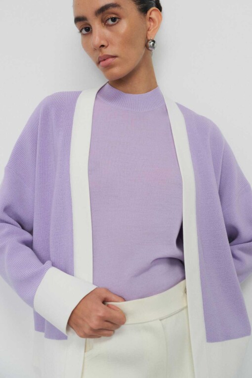 Lilac Cardigan - 2