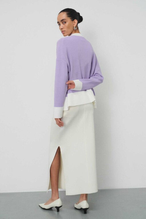 Lilac Cardigan - 4