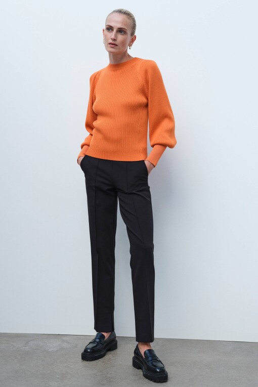 Orange Long Sleeve Sweater 