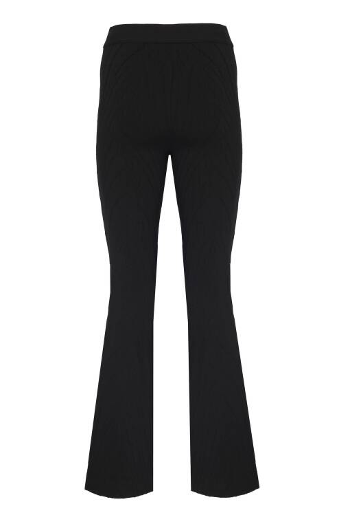 Patterned Black Pants - 6