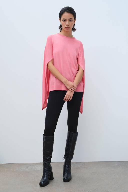 Pink Cape Sweater - 1