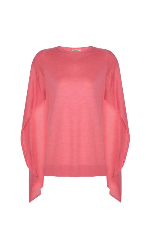 Pink Cape Sweater - 4