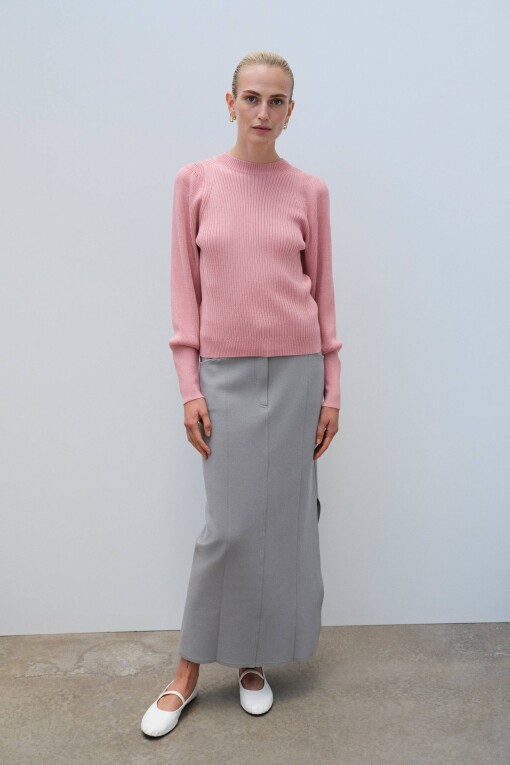Pink Long Sleeve Sweater 