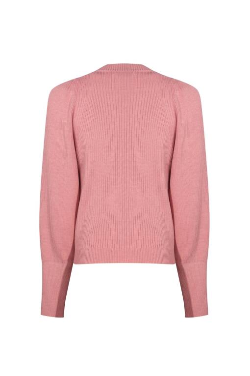 Pink Long Sleeve Sweater - 5