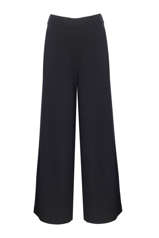 Black Knitwear Pants - 4