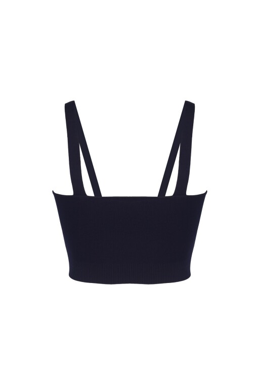 Dark Blue Crop Top - 4