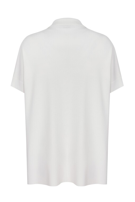 Double Pocket Off White Knitwear Sweater Shirt - 5