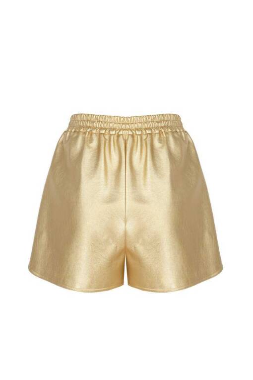 Gold Pull On Shorts - 5