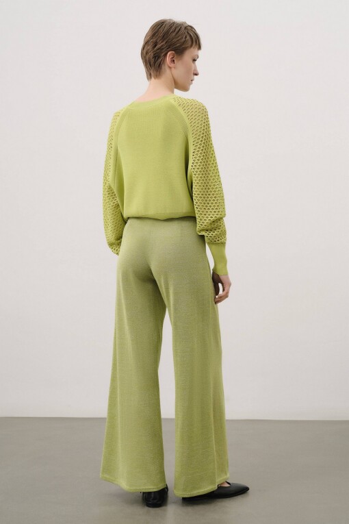 Green Knitwear Pants - 4