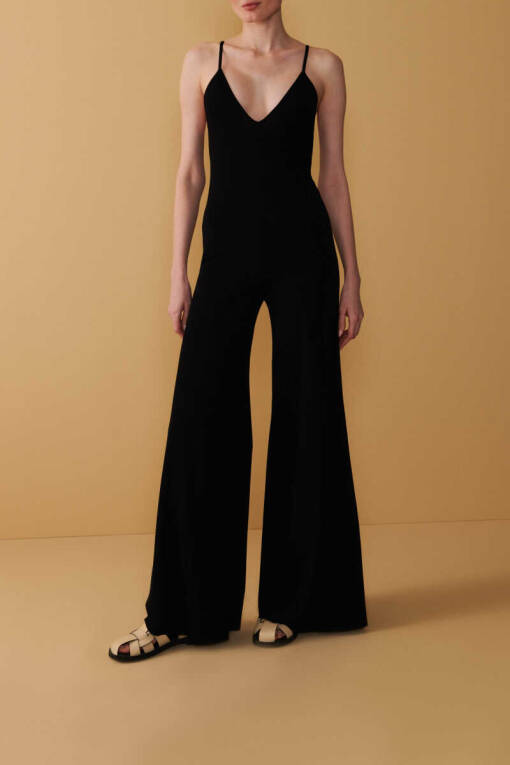 Jumpsuit with Thin Straps - 2