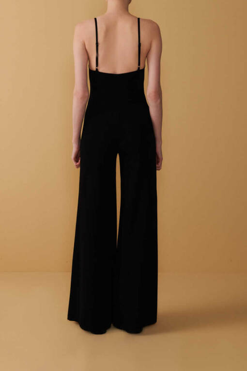 Jumpsuit with Thin Straps - 4