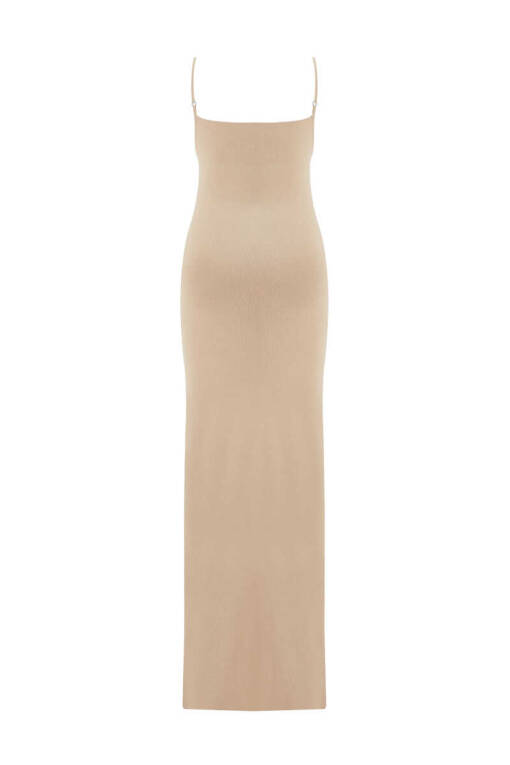 Stone Transparent Detailed Strappy Dress - 7