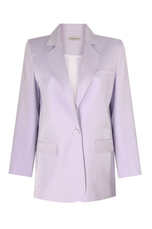 Lilac Jacket with Glitter Detail - 5