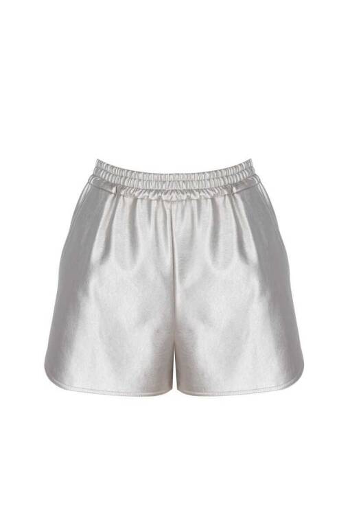 Metallic Pull On Shorts - 5