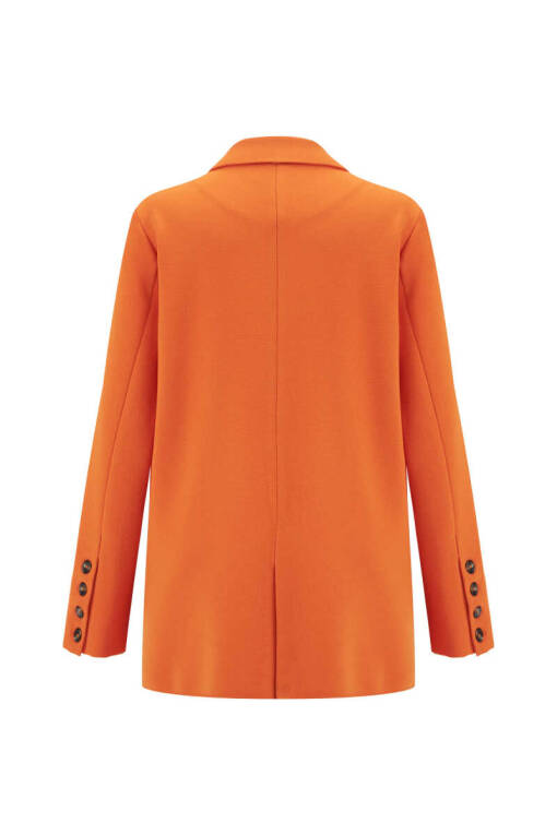 Orange Blazer Jacket - 6