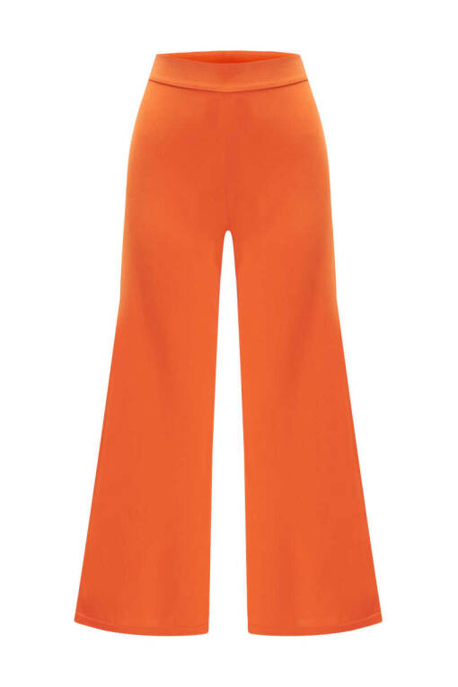 Orange Knitwear Pants - 5