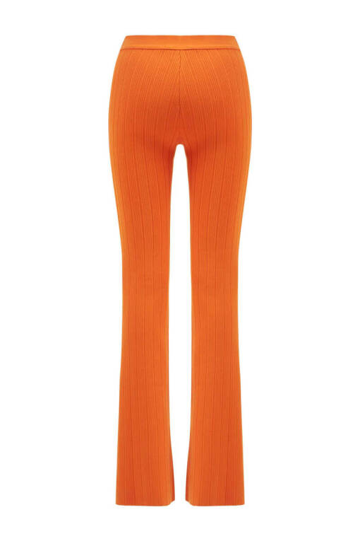 Orange Slit Pants - 5