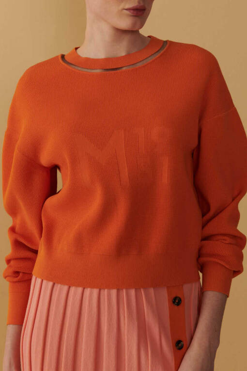 Orange Thessaloniki Sweater - 4
