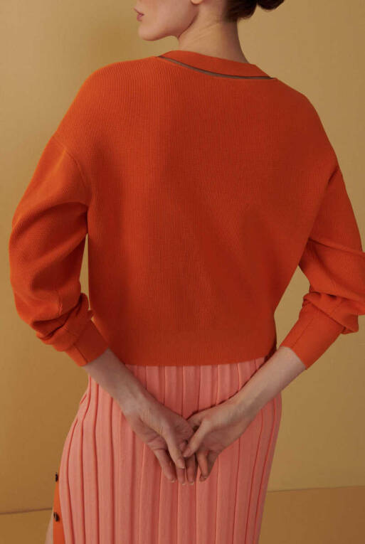 Orange Thessaloniki Sweater - 7