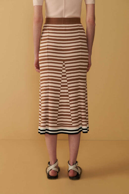 Powder Pink Striped Dress - 3
