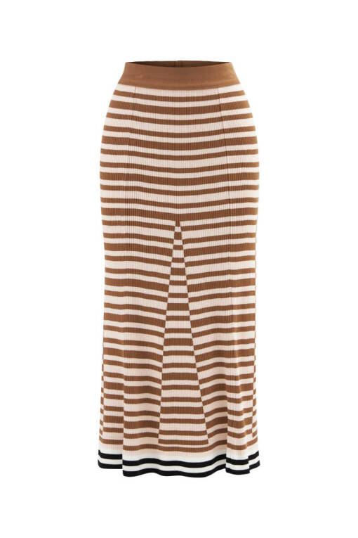Powder Pink Striped Dress - 5