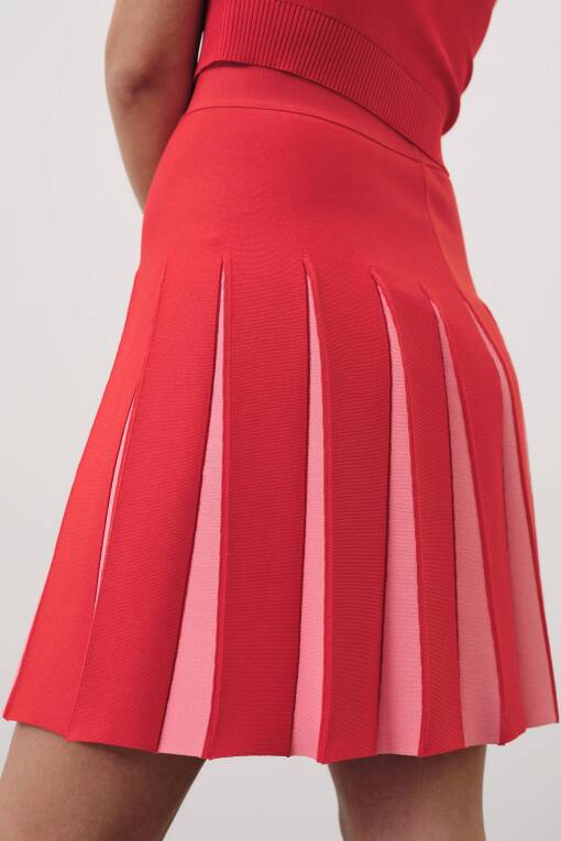 Red Mini Skirt - 2
