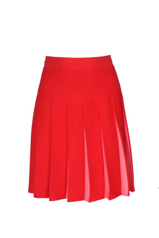 Red Mini Skirt - 3