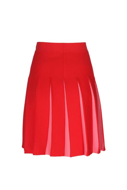 Red Mini Skirt - 4