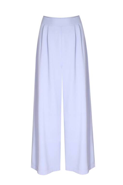 Relaxed Fit Wide Leg Lilac Trousers - 4